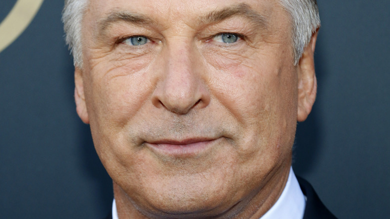 Alec Baldwin looks askance