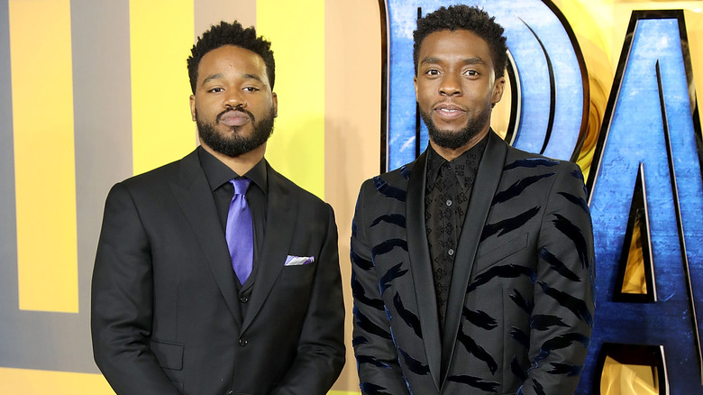 Ryan Coogler and Chadwick Boseman posing