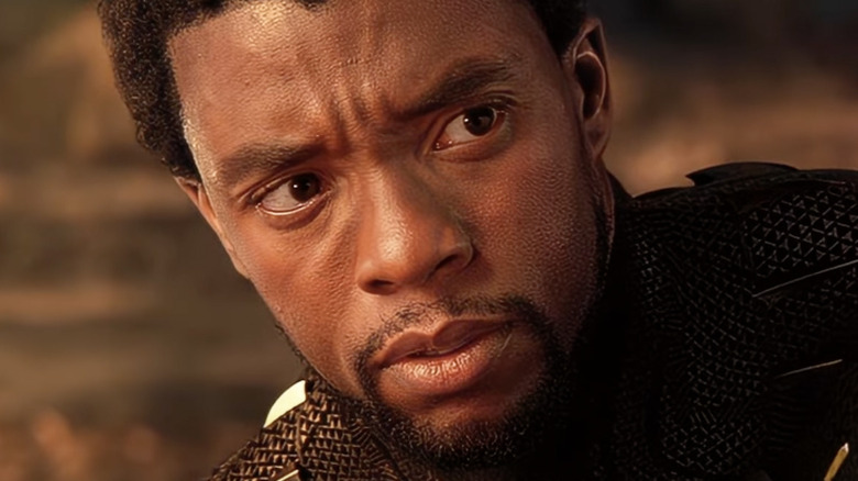 Chadwick Boseman as T'Challa in Black Panther