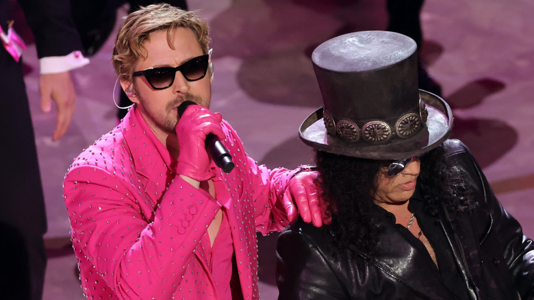 Ryan Gosling Slash on stage