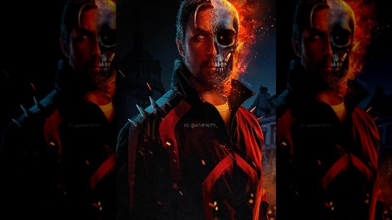 Gosling as Ghost Rider