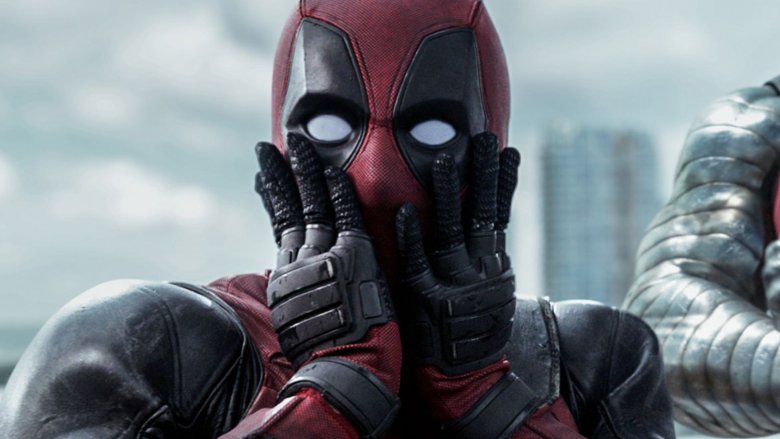 Deadpool surprised face