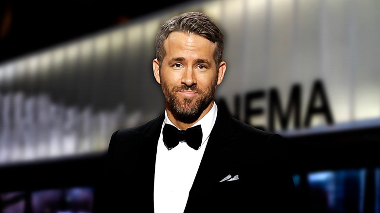 Ryan Reynolds wearing black tie
