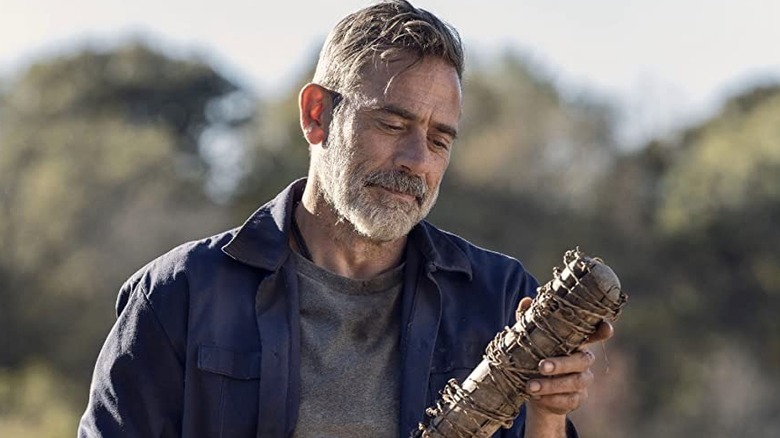 Negan admires his infamous bat