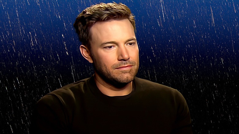 Sad Affleck in rain composite