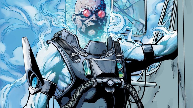 Mr. Freeze wearing his special suit