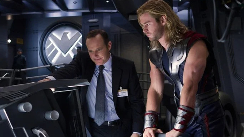 Coulson with Thor