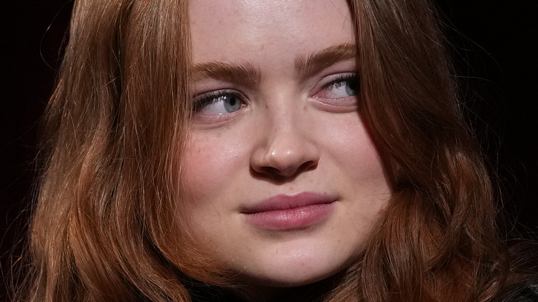 Sadie Sink listening