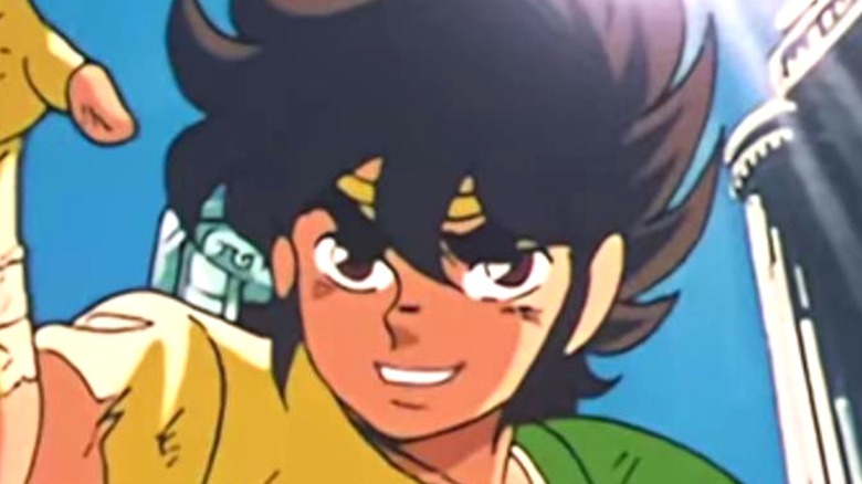 Seiya from Saint Seiya smiling