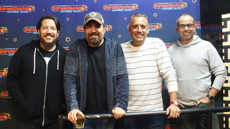 Sal, Murr, Q, and Joe Gatto smile