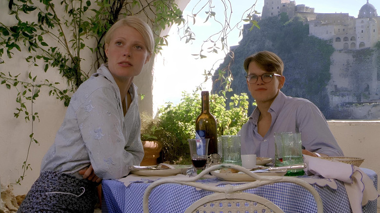 Marge and Tom at table