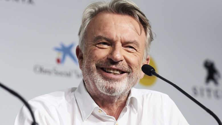 Sam Neill smiling