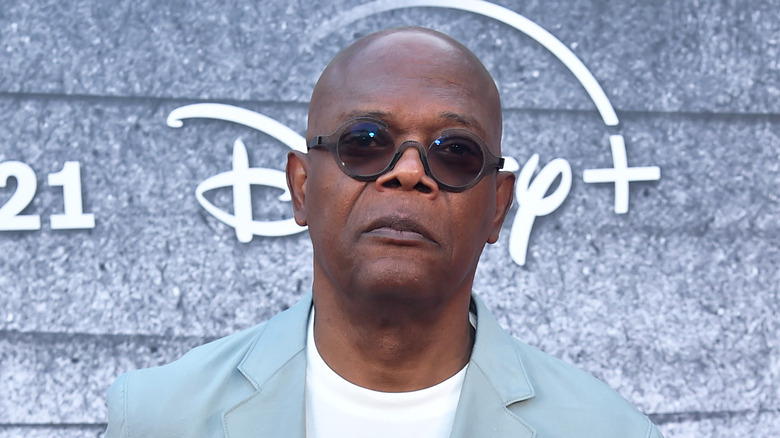 Samuel L. Jackson wearing glasses