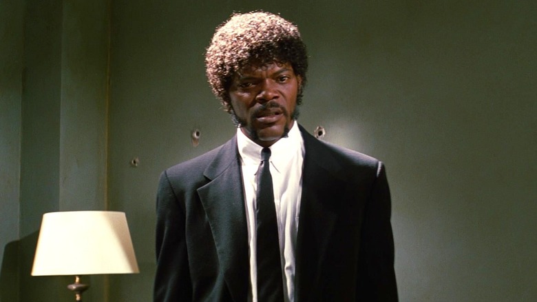 Samuel L. Jackson's Jules Winnfield staring in Pulp Fiction