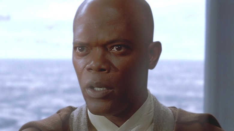 Mace looking angry