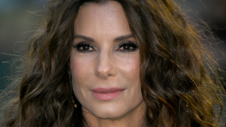 Sandra Bullock with curly hair