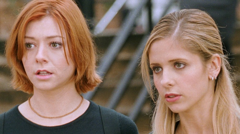 Willow and Buffy looking concerned