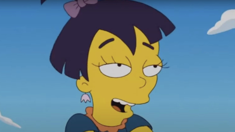 Simpsons Nikki Mckenna close up