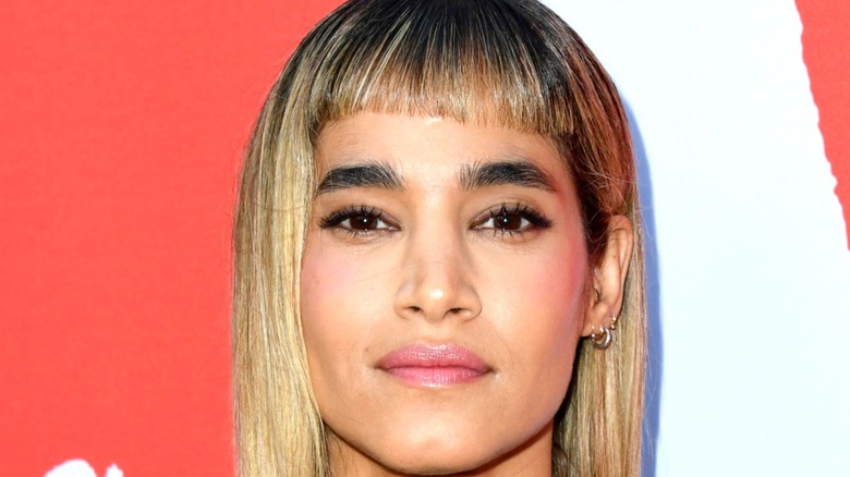 Sofia Boutella smiling at event