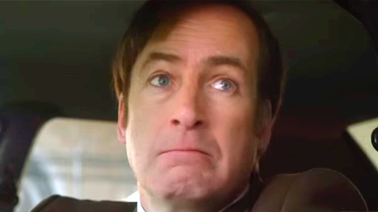 Bob Odenkirk grimaces as Jimmy McGill on Better Call Saul