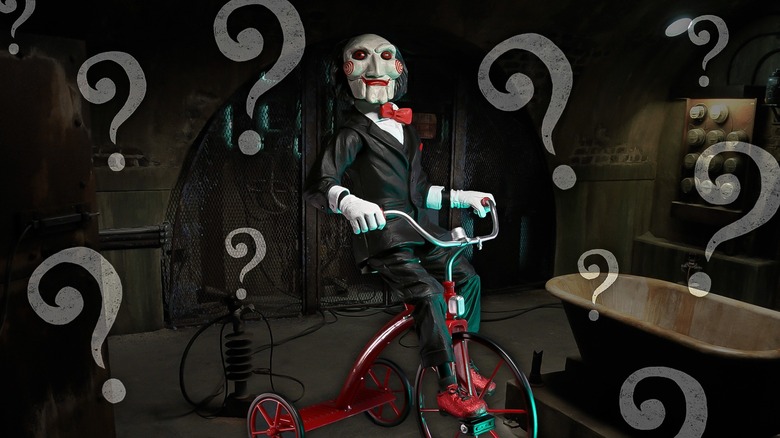 Billy the Puppet on bike 