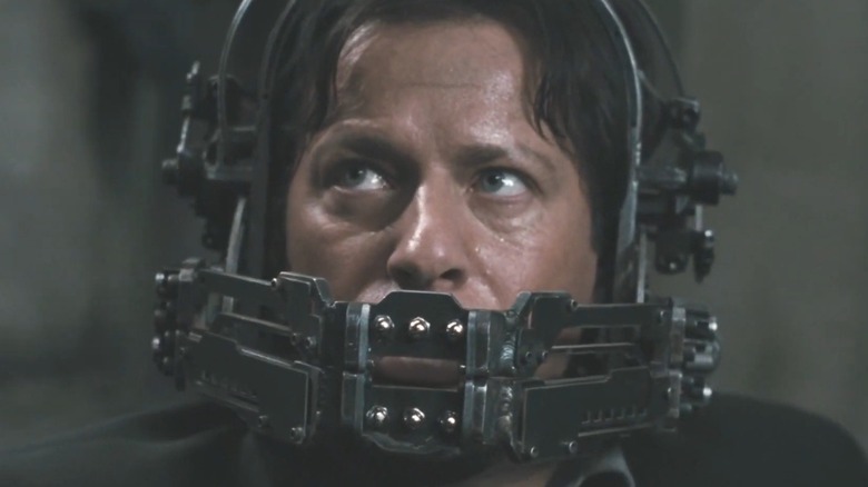 Detective Mark Hoffman in the Reverse Bear Trap 2.0 in "Saw VI" (2009)