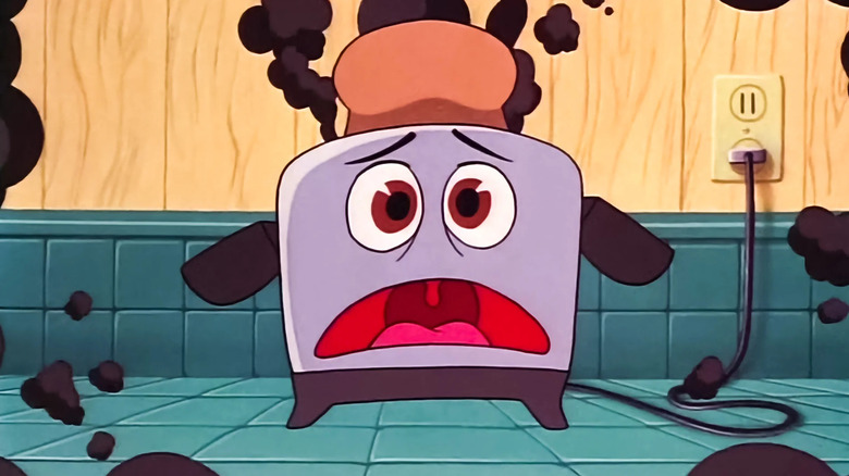 The Brave Little Toaster with burnt toast