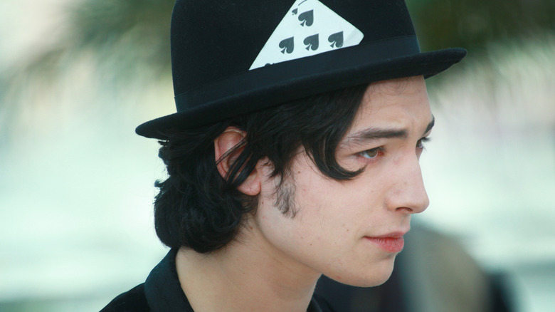 Ezra Miller at "We Need to Talk About Kevin" event wearing black hat