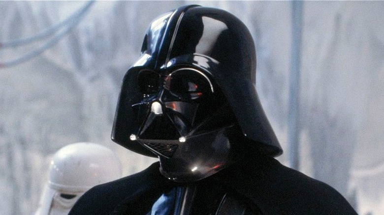Darth Vader standing in ice cave on Hoth in Star Wars: Episode V - The Empire Strikes Back