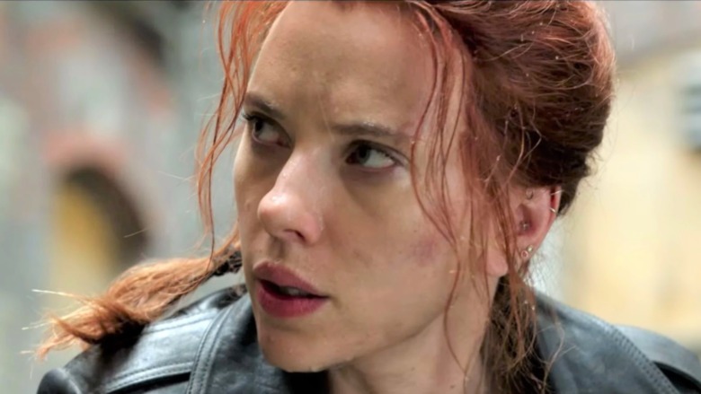 Black Widow looking intense