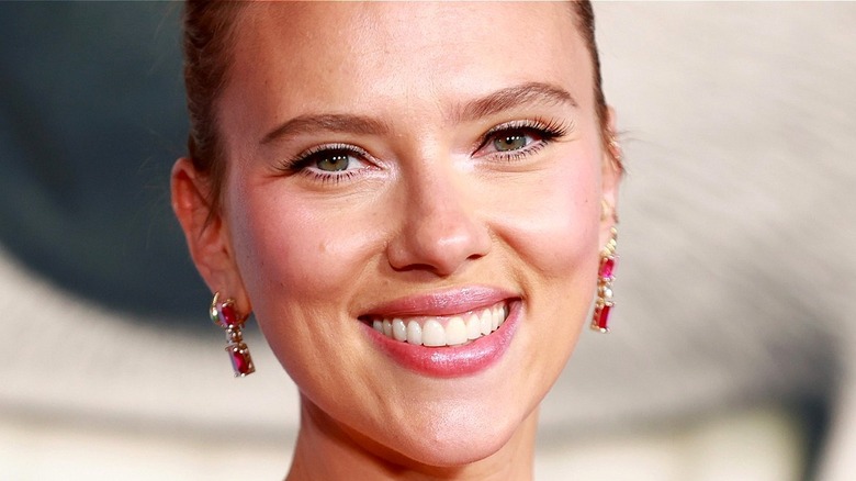 Scarlett Johansson smiles