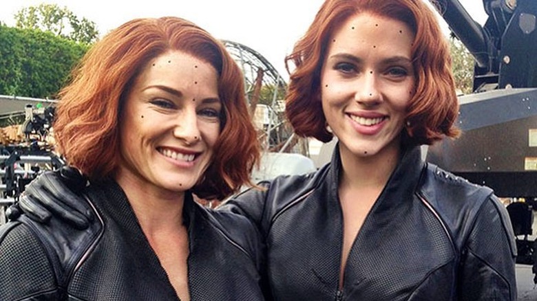 Heidi Moneymaker Scarlett Johansson motion capture dots