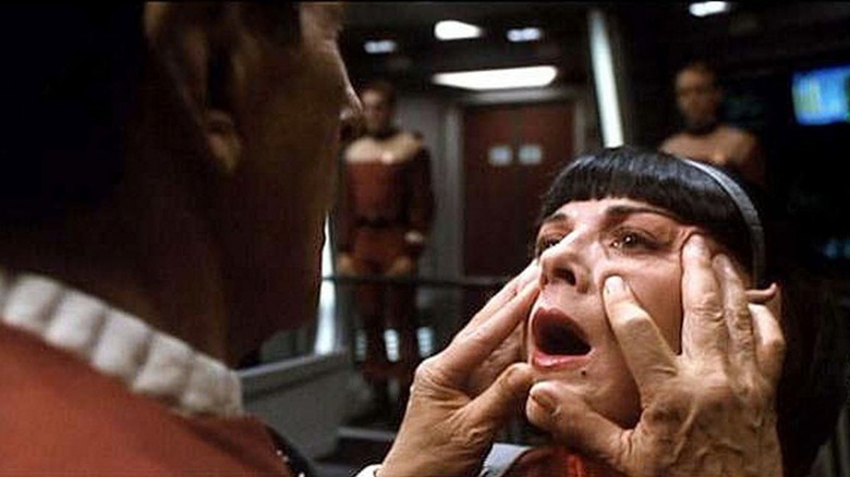 Leonard Nimoy and Kim Cattrall in Star Trek VI: The Undiscovered Country