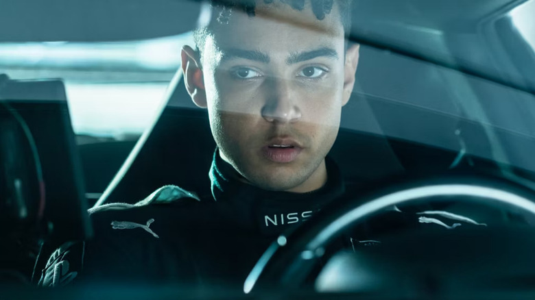 Jann exhaling behind the wheel