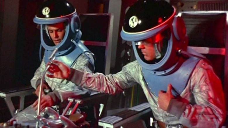 Astronauts on board their ship in "Battle Beyond the Sun" (1962)
