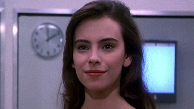 The female vampire smiles