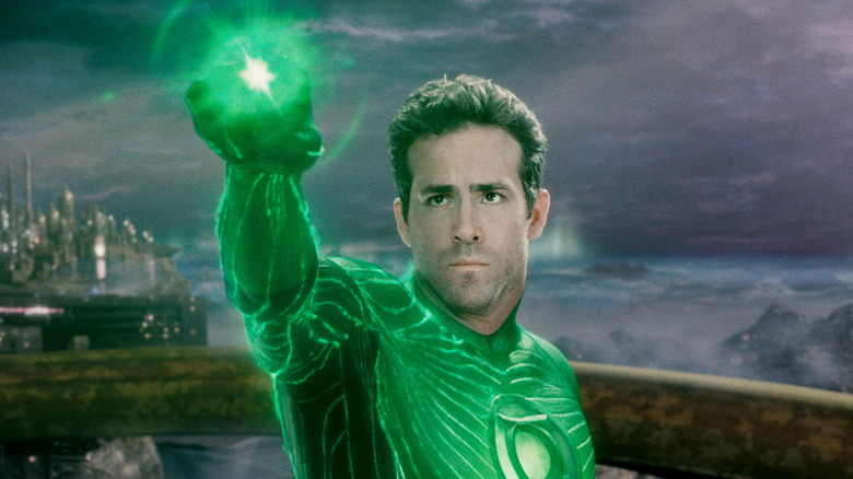 Green Lantern flashing his ring in "Green Lantern"