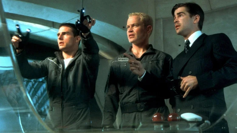 John Anderton, Gordon Fletcher, and Danny Witwer looking concerned in Minority Report