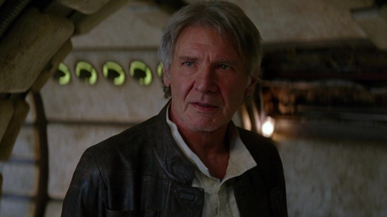 Han Solo in the Millennium Falcon