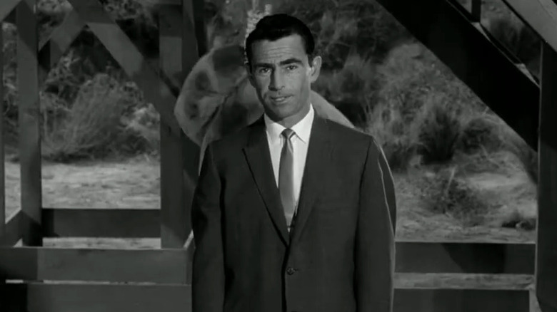 Rod Serling speaking in The Twilight Zone