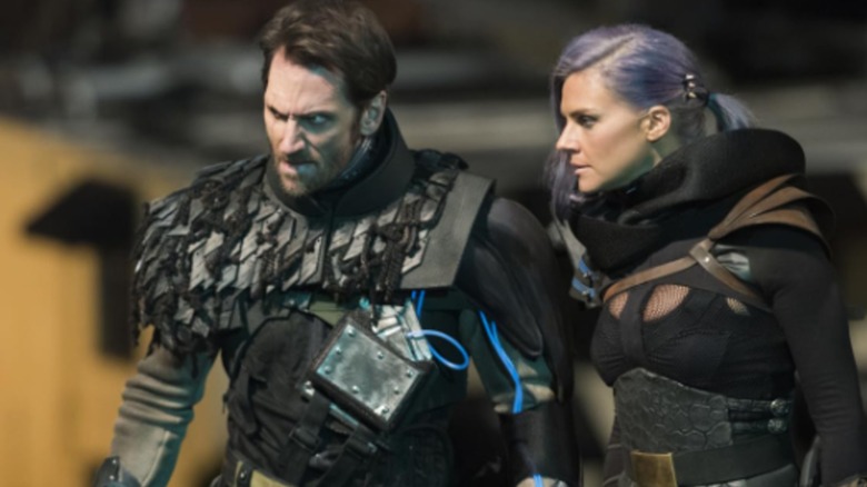 Tiger and Wolf talking on Future Man (2017)
