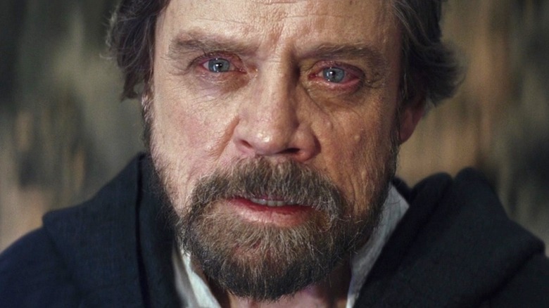 Luke Skywalker teary-eyed