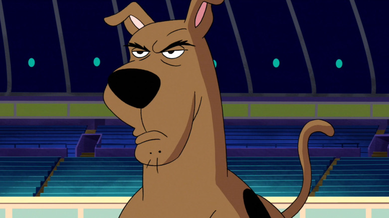 Scooby-Doo frowning