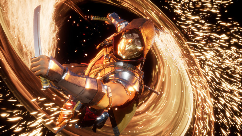 Scorpion's winning pose