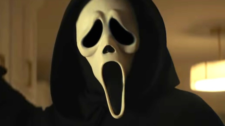 Ghostface holding a knife