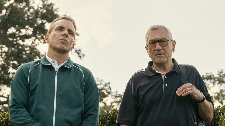 Sebastian and Salvo looking serious in tennis gear