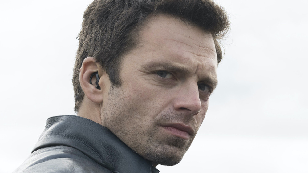 Sebastian Stan Bucky earpiece