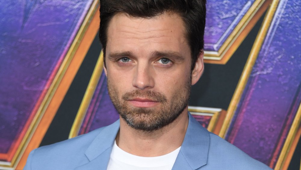 Sebastian Stan on the carpet of The Avengers: Endgame premiere