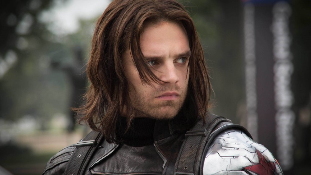 Sebastian Stan as the Winter Soldier in Captain America: Winter Soldier