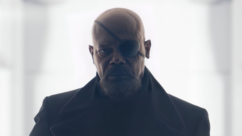 Nick Fury bald eyepatch